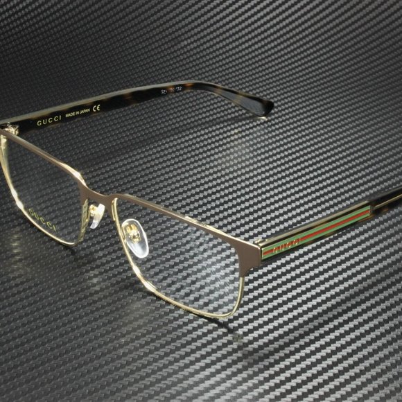 Gucci Men's Crystal Havana 58mm Glasses - Picture 1 of 4